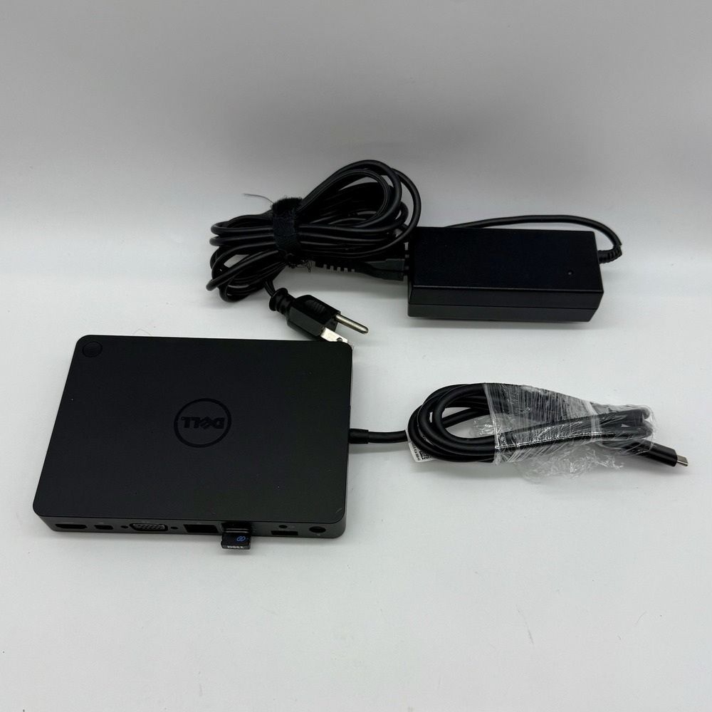 Dell WD15 K17A USB Dock Docking Station K17A001 With A/C‎ Adapter Tested